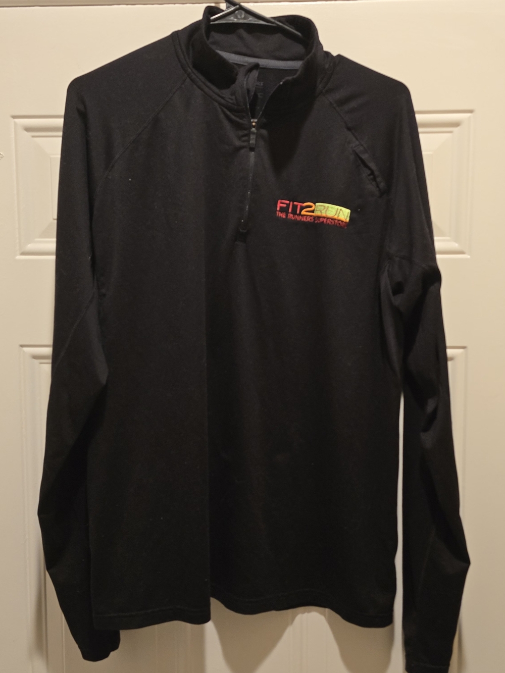 Brooks Black Performance Crew with Fit2run Logo